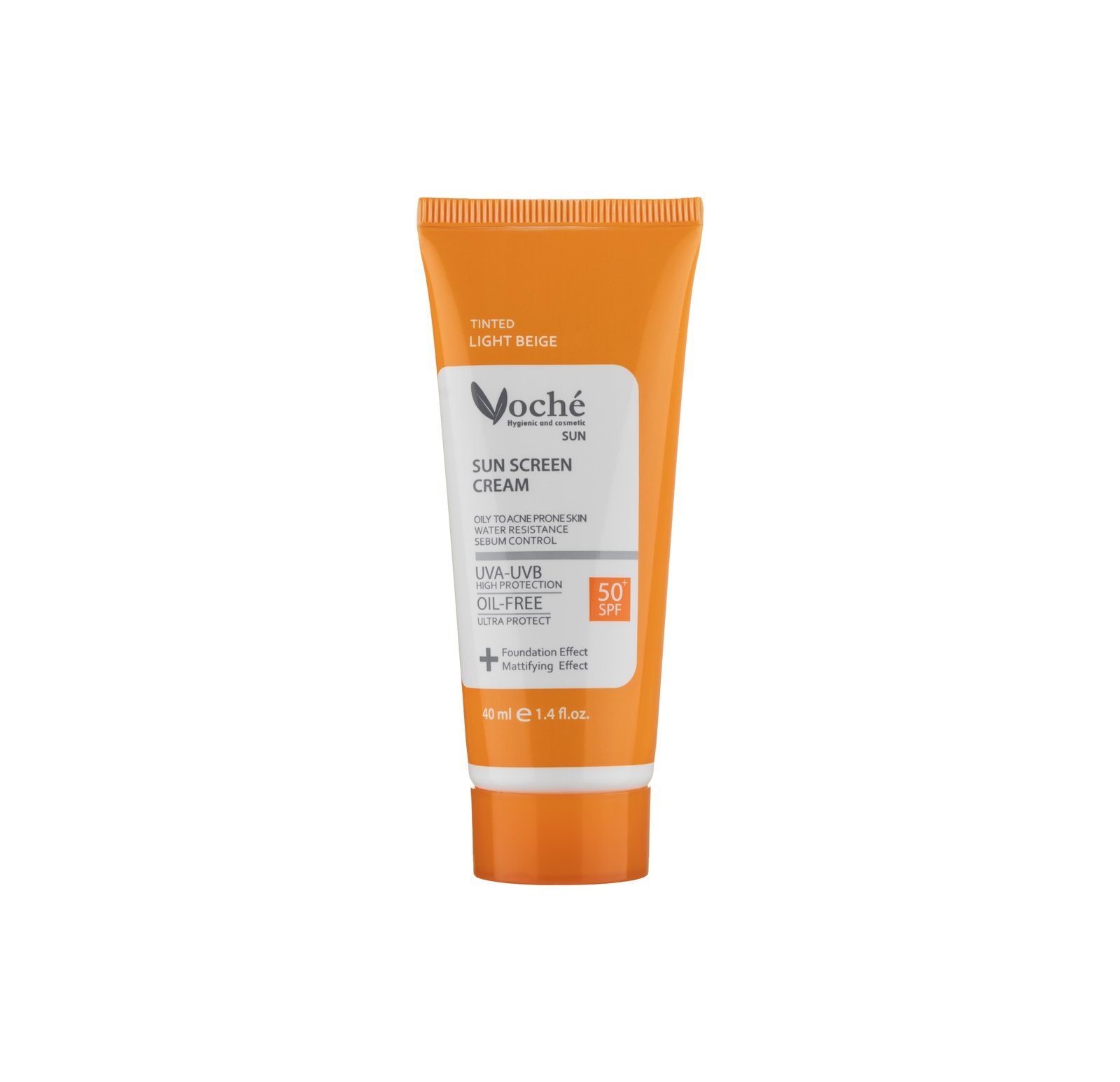 کرم ضد آفتاب مناسب پوست چرب spf+50 رنگی (بژ)